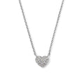 Pavé Diamond Heart Necklace