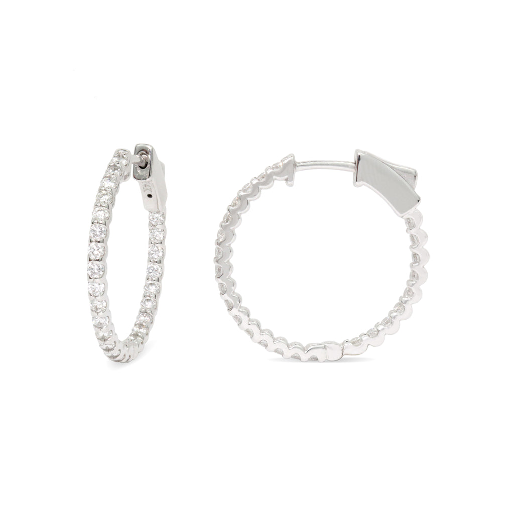 Inside-Out Diamond Hoops