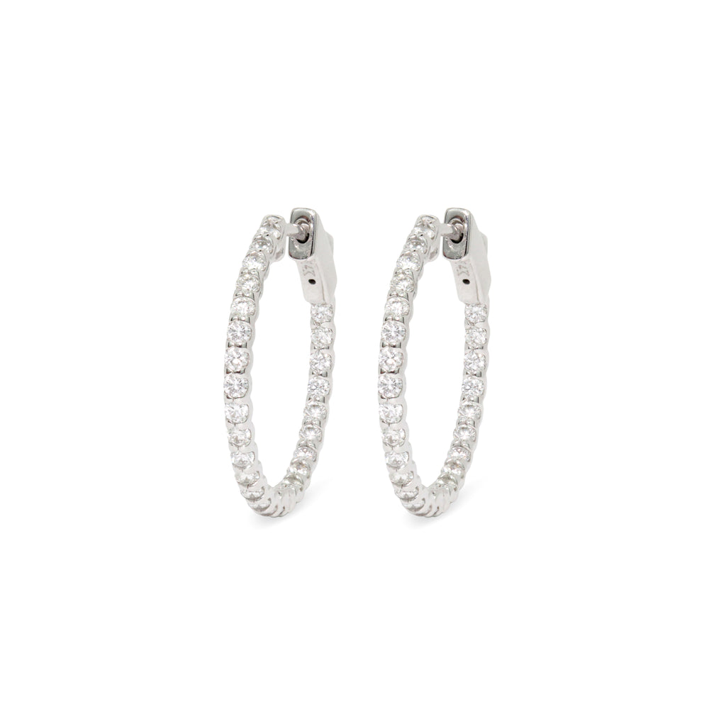 Inside-Out Diamond Hoops