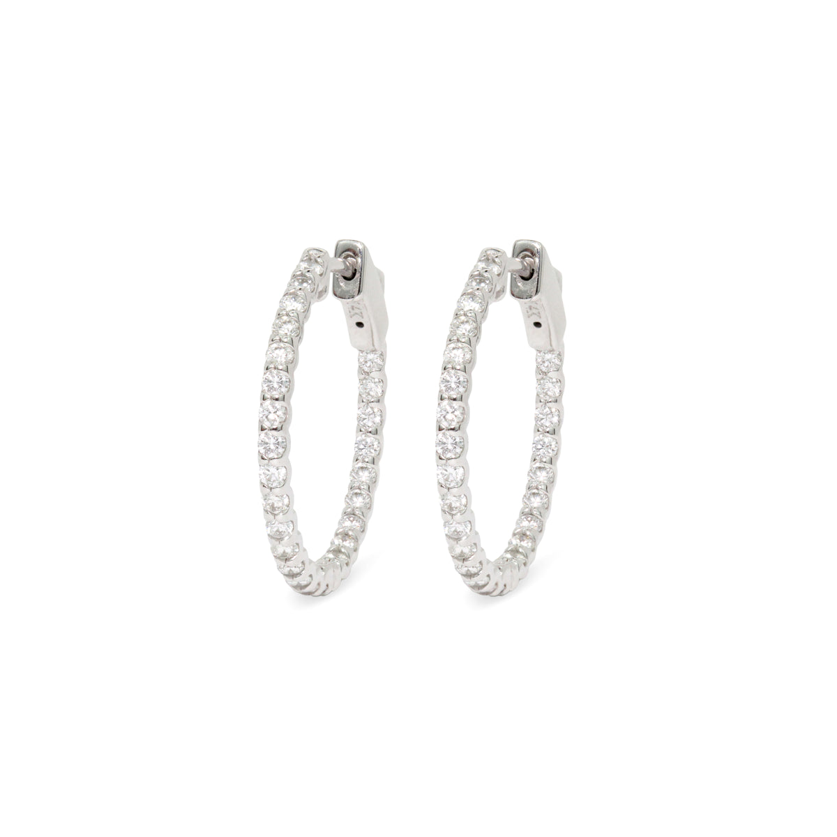 Inside-Out Diamond Hoops