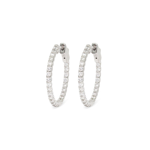 Inside-Out Diamond Hoops